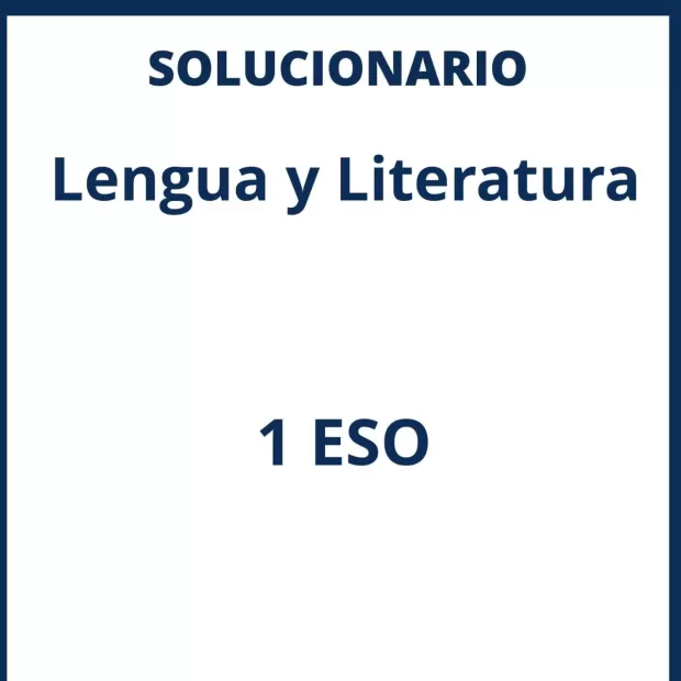 ejercicios resueltos lengua 1 eso